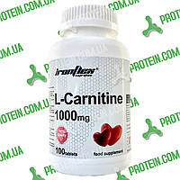Жироспалювач Карнітин IronFlex L-Carnitine 1000 мг 100 таб