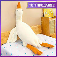Мягкая игрушка Гусь 110 см плюшевая детская игрушка-подушка гусь большая мягкая игрушка гусь Белая