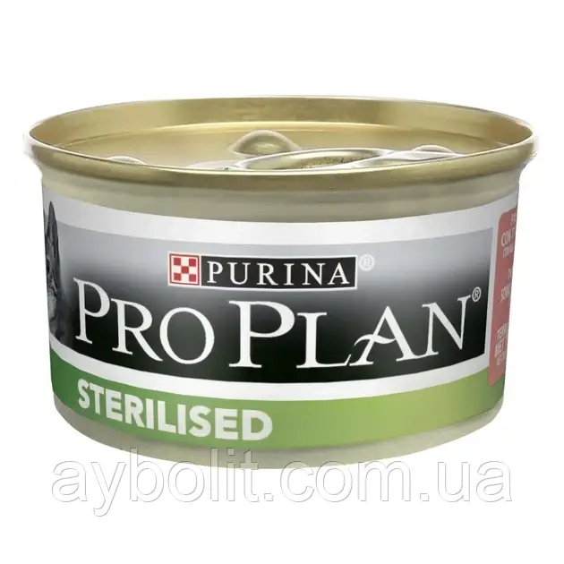 Вологий корм Purina Pro Plan Sterilised для кастрованих котів, Лосось 85 г (7613033568558)