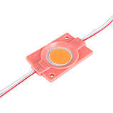 Світлодіодний модуль BRT COB 2.4W круглий PINK, 12В, IP65 рожевий, фото 4