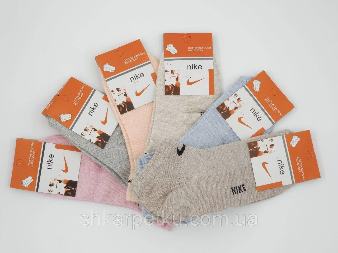 Жіночі шкарпетки стрейчеві Sport Socks "N" бавовна сітка короткі розмір 36-39 12 паруп мікс кольорів