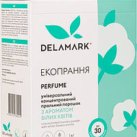 Порошок бесфосфатный Universal с ароматом белых цветов 1кг DeLaMark