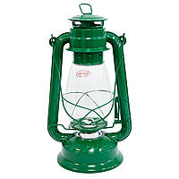 Керосиновый фонарь настольный - керосинка 30 см "Sun Way 215" Зеленый, современная керосиновая лампа (NS)