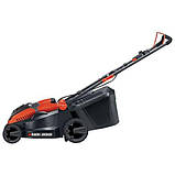 Газонокосарка акумуляторна безщіткова BLACK+DECKER CLM3820L2, фото 3