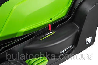 Газонокосарка акумуляторна Greenworks G40LM41K2 з АКБ 2 Ah і ЗП, фото 4