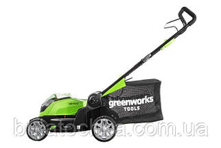 Газонокосарка акумуляторна Greenworks G40LM41K2 з АКБ 2 Ah і ЗП, фото 3