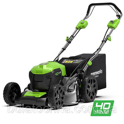 Газонокосарка акумуляторна Greenworks GD40LM46SP без АКБ і ЗП, фото 1