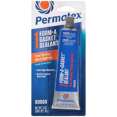 Герметик підсилювач прокладок швидкої полімеризації Permatex №1 Form A Gasket Sealant 80008 85г, фото 2