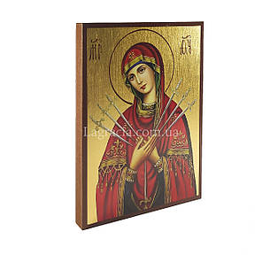 Ікона Божої Матері Семистрільна 14 Х 19 см, фото 2