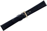 Ремешок для наручных часов кожаный 10мм (Черный)