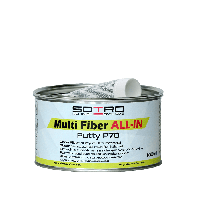 Шпаклевка со стекловолокном Multi Fiber Putty P70 ALL IN 1кг лимонная SOTRO