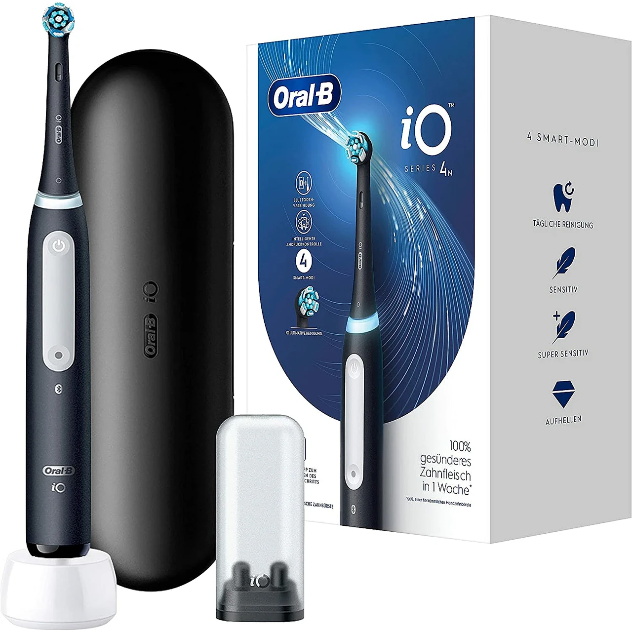 Електрична зубна щітка Braun Oral-B iO Series 4 Matt Black з дорожнім футляром