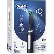 Електрична зубна щітка Braun Oral-B iO Series 4 Matt Black з дорожнім футляром, фото 8