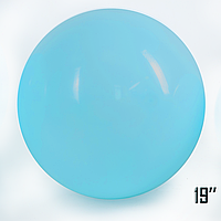 Латексна повітряна куля-гігант без малюнка Show Небесна, 19" 47,5 см