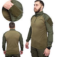Рубашка Убакс размер М, Хаки / Кофта тактическая с длинным рукавом / Свитер под бронежилет (M-2XL)
