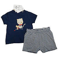 Детский летний комплект футболка и шорты на мальчика OVS (Италия) размер 62 (3-6 мес)