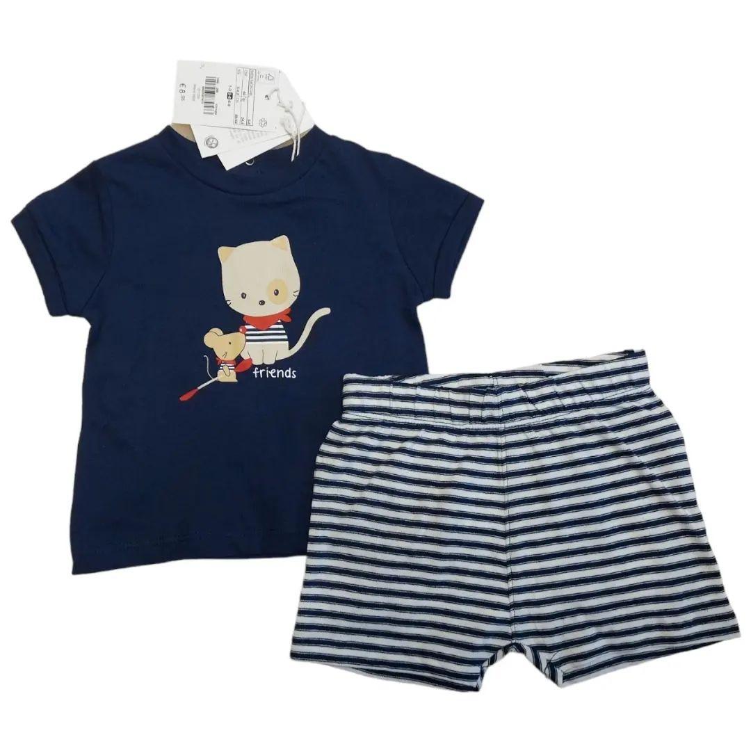 Дитячий літній комплект футболки та шорти на хлопчика OVS (Італія) розмір 62 (3-6 міс)