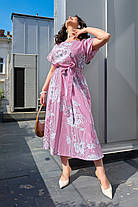 Сукня міді коттон БАТАЛ, фото 3