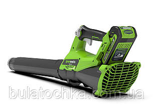Повітродувка акумуляторна Greenworks G40ABK2 з АКБ 2Ah і ЗП, фото 3