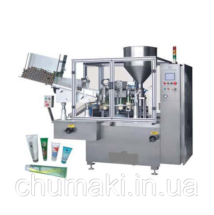 Машина для наповнення та ущільнення труб