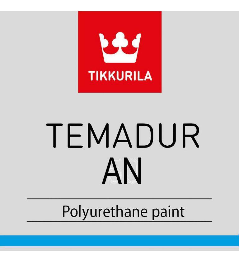Tikkurila Temadur AN - це двокомпонентна поліуретанова камуфляжна фарба (Темно-зелений AN-11), 7,5 л.