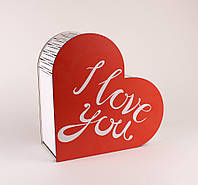 Коробка деревянная сердце "I love you"