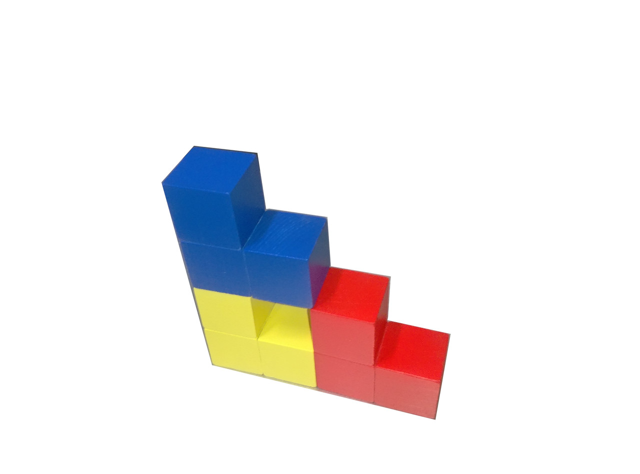 Кутики, (Уголки) методика Нікитина, дерев'яні кубики 3х3см - фото 7 - id-p1507827