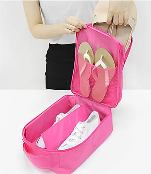 Органайзер для взуття Travel Shoes Pouch Ver.2 Рожевий, фото 3