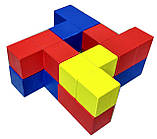 Кутики, (Куточки) методика Нікитина, дерев'яна яні кубики 3х3 см, фото 4