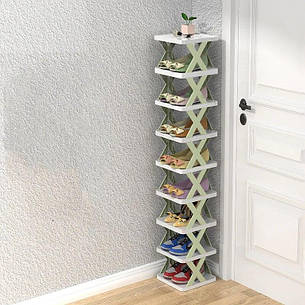 Складана Модульна полиця для взуття з 4 рівнями, фото 2