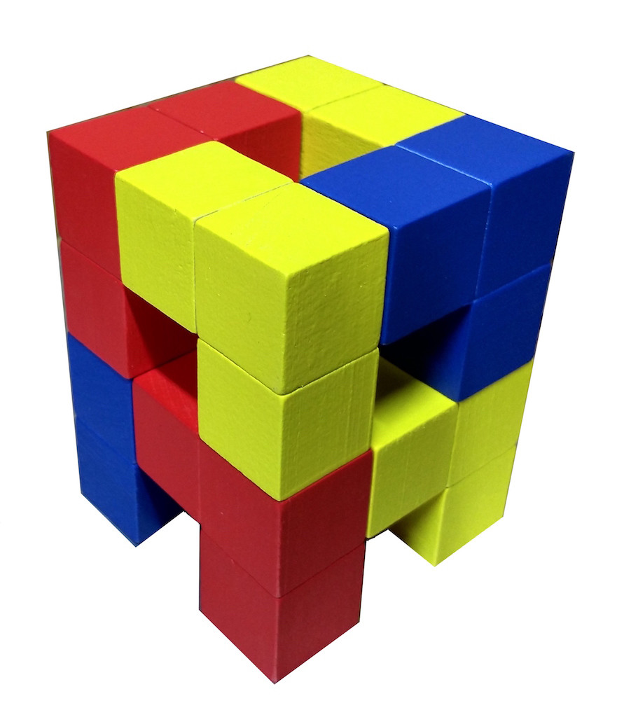 Кутики, (Уголки) методика Нікитина, дерев'яні кубики 3х3см - фото 2 - id-p1507827