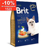 Brit Premium (Брит Премиум) by Nature Cat Adult Salmon-Сухой корм с лососем для взрослых котов всех пород 8кг