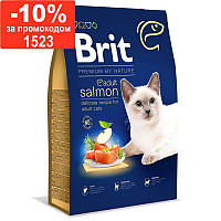 Brit Premium (Брит Премиум)by Nature Cat Adult Salmon-Сухой корм с лососем для взрослых котов всех пород 1.5кг