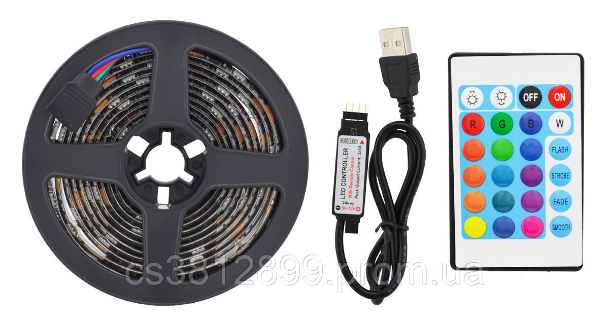 Лента светодиодная RGB SMD 5050 для фоновой подсветки телевизора. 2 ...