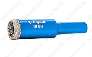 Алмазна коронка 16 мм Вакуумного спікання по плитці та мармуру для дриля RapidE Evolution