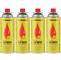 Газовий Балончик Картридж Цанговий Tiross TS-700 для портативних газових плит, пальників та обігрівачів 4 шт