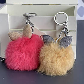 Брелок - пушок "З вушками", мікс, Брелок "С ушками"