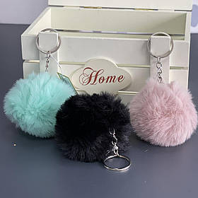 Брелок - пушок "Балабон", середній, мікс, Брелок "Пушок" 8см