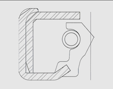 Сальник POS22530025SA PEER (США) однобортний з пружиною