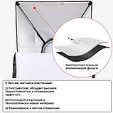 Постійне студійне LED світло 45 вт. софтбокс 50х70 см Prolighting 128 LED + Стійка 2 м., фото 10