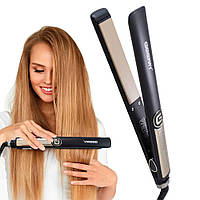 Плойка Выпрямитель Для Волос Gemei Gm-416 PRO. Профессиональный Утюжок стайлер для выпрямления волос Black