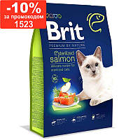 Brit Premium by Nature Cat Sterilized Salmon - Сухой корм с лососем для стерилизованных котов 8 кг