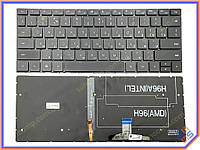 Клавиатура для Huawei MateBook 13 W19 HN-W19R HN-W19L WRT-W09 WRT-W19 W29 (RU Black с подсветкой). Оригинал