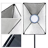 Постійне студійне LED світло 45 вт. софтбокс 50х70 см Prolighting 128 LED + Стійка 2 м., фото 3