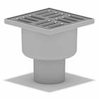 Трап каналізаційний вертикальний з решіткою