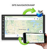 Автомобільна магнітола з сенсорним екраном 7 дюймів 2DIN Android Автомагнітола з GPS Wi Fi Bluetooth USB, фото 7