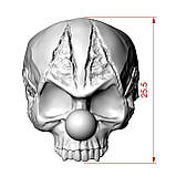Кільце Срібне Череп Клоун, фото 3