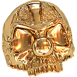 Кільце Срібне Череп Клоун, фото 2