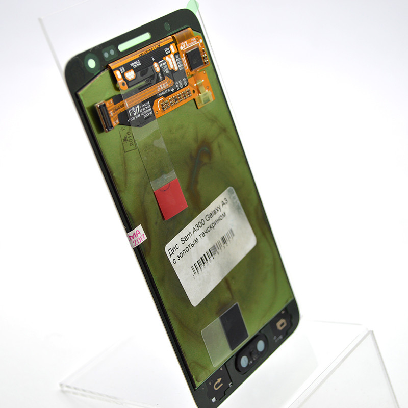 Дисплей (екран) LCD Samsung A300 Galaxy A3 with Gold touchscreen Original, фото 2