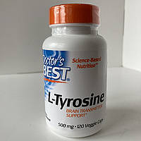 Doctor s Best L-tyrosine, l-тирозин, 500 мг, 120 капсул